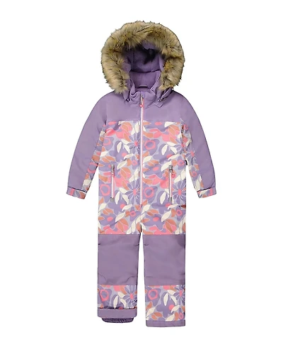 Deux par Girls' One-Piece Discover Snowsuit Flower - Little Kid, Big Kid