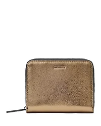Allsaints Lena Hex Metallic Leather Zip Wallet