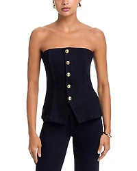 Paige Ronan Strapless Denim Top