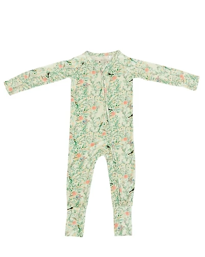 Mottete Girls' Sage Blossom Bamboo Sleeper - Baby