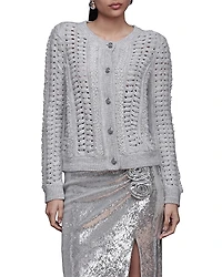 Avec Les Filles Long Sleeve Button Front Cardigan