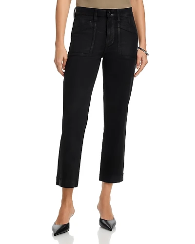 Paige Quincy Mid Rise Ankle Jeans