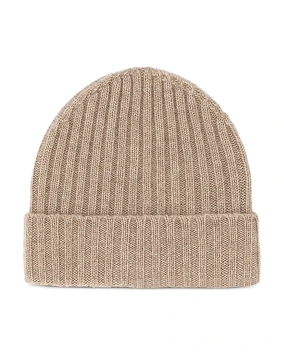 Boggi Milano Men's Ribbed Pure Cashmere Beanie