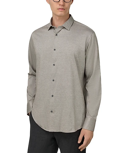 Boggi Milano Men's Regular Fit Jersey Shirt