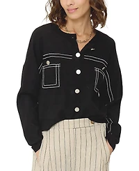 Central Park West Women's Olive Over