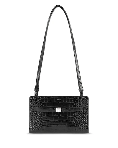 Toteme Belted Croc Embossed Leather Crossbody