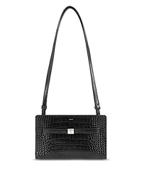 Toteme Belted Croc Embossed Leather Crossbody