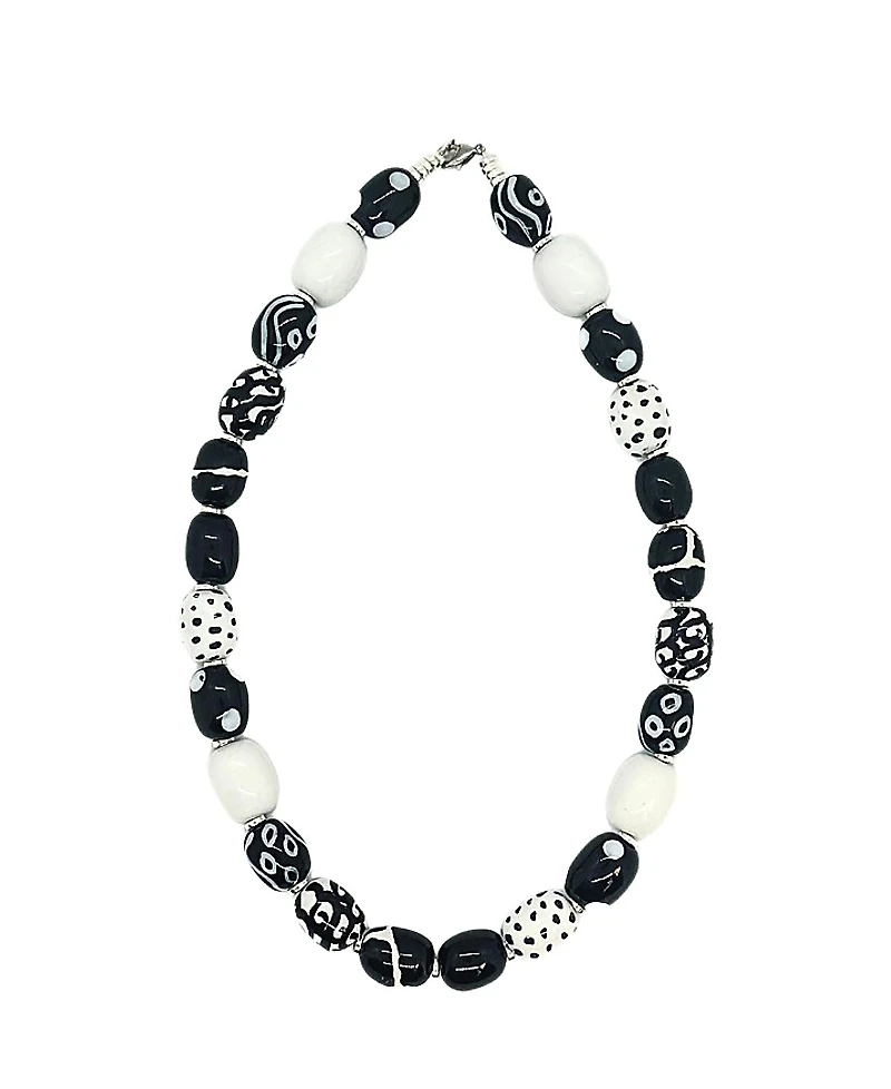 Kazuri Monochrome Symphony Necklace
