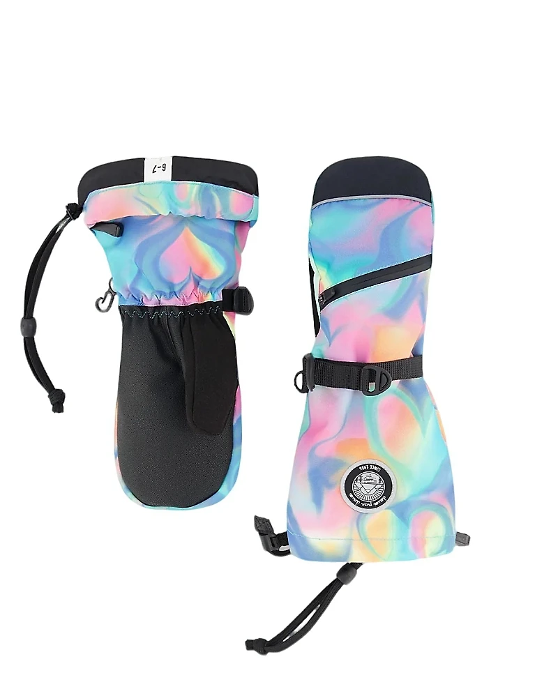 Deux par Deux Girls' Winter Mittens Teknik Heart - Little Kid, Big Kid