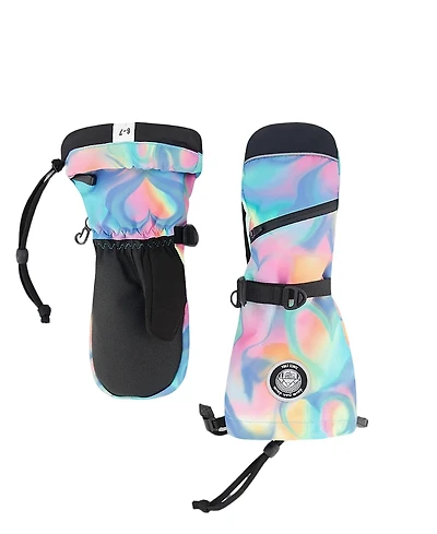 Deux par Deux Girls' Winter Mittens Teknik Heart - Little Kid, Big Kid