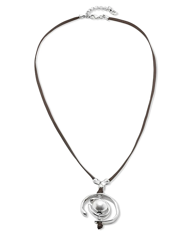 UNOde50 Pearl Leather Necklace