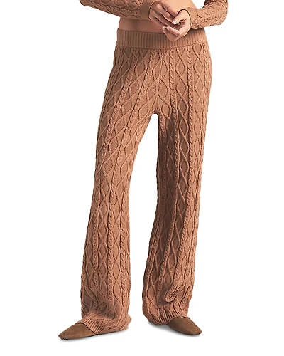 Skims Snow Bunny Cable Knit Pants
