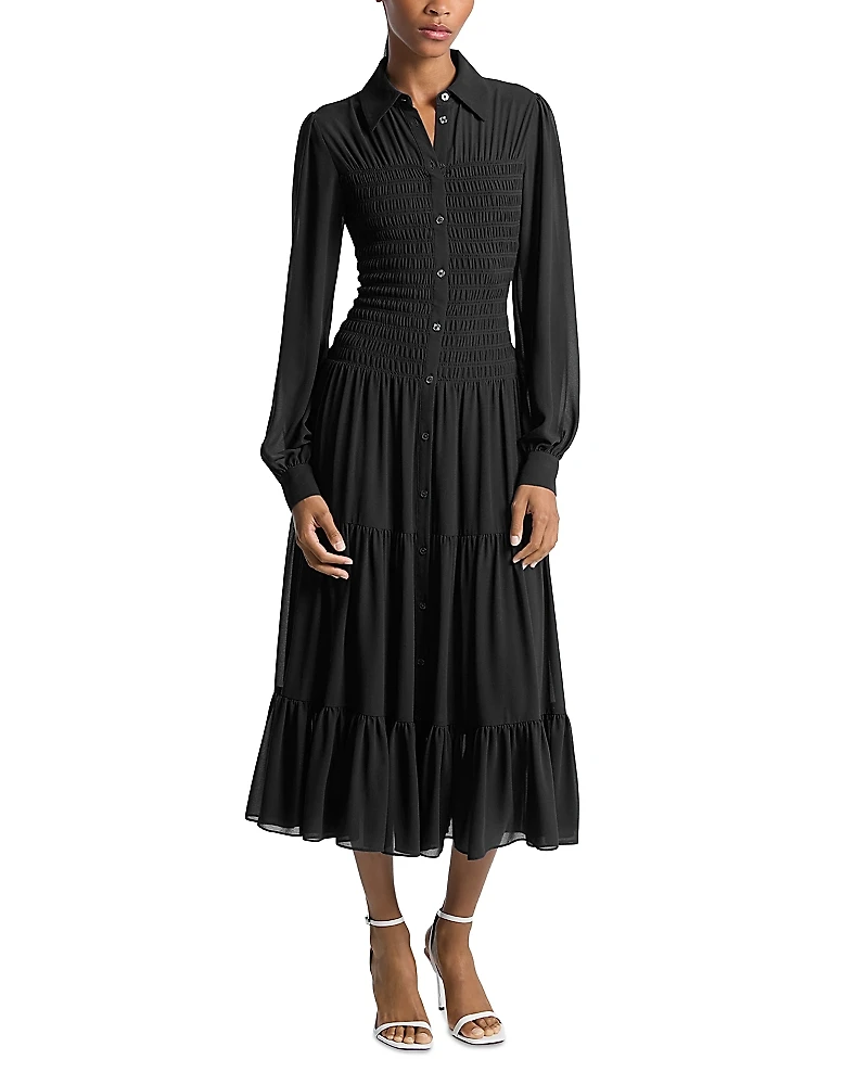 Michael Kors Smocked Shirtdress