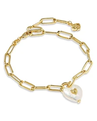 Kendra Scott Cultured Freshwater Pearl Heart Dangle Sasha Bracelet