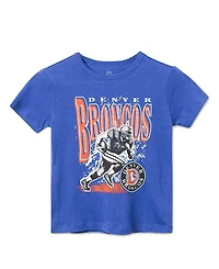 Junk Food Clothing Unisex Nfl Denver Broncos Rushing Tee - Little Kid, Big Kid
