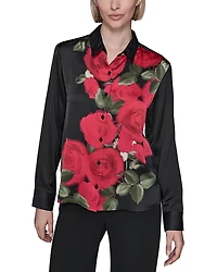 Karl Lagerfeld Rose Button Down Shirt