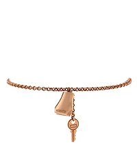 Pre-Owned HERMES Small Kelly Clochette Chain Bracelet 18K Rose Gold