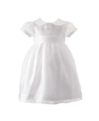 Rachel Riley Girls' Organza Pintuck Dress - Baby