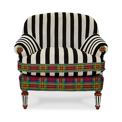 MacKenzie-Childs On Wall Street Accent Chair