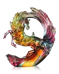 Liuli The Peak of Greatness Limited Edition Crystal Glass Sculpture