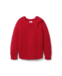 Janie and Jack Girls' The Shoulder Bow Sweater - Baby, Little Kid, Big Kid