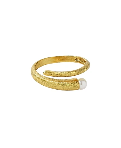 Ottoman Hands Avalon Pearl Stacking Ring