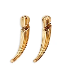 Tory Burch Logo Spike Front To Back Earrings