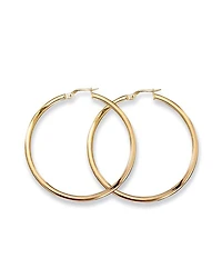 18K Yellow Gold Hoop Earrings