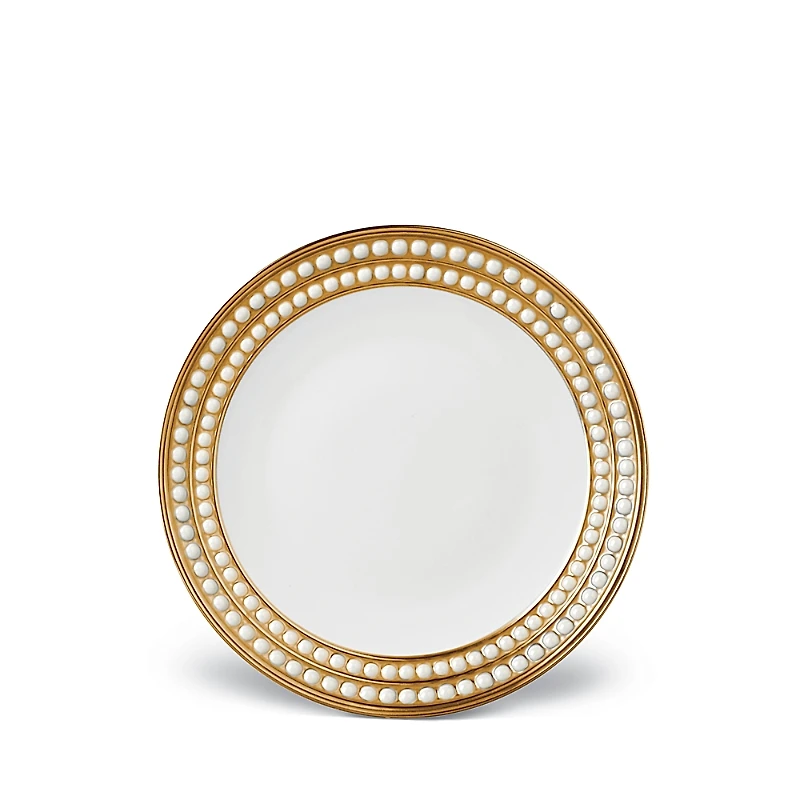 L'Objet Perlee Gold Dessert Plate