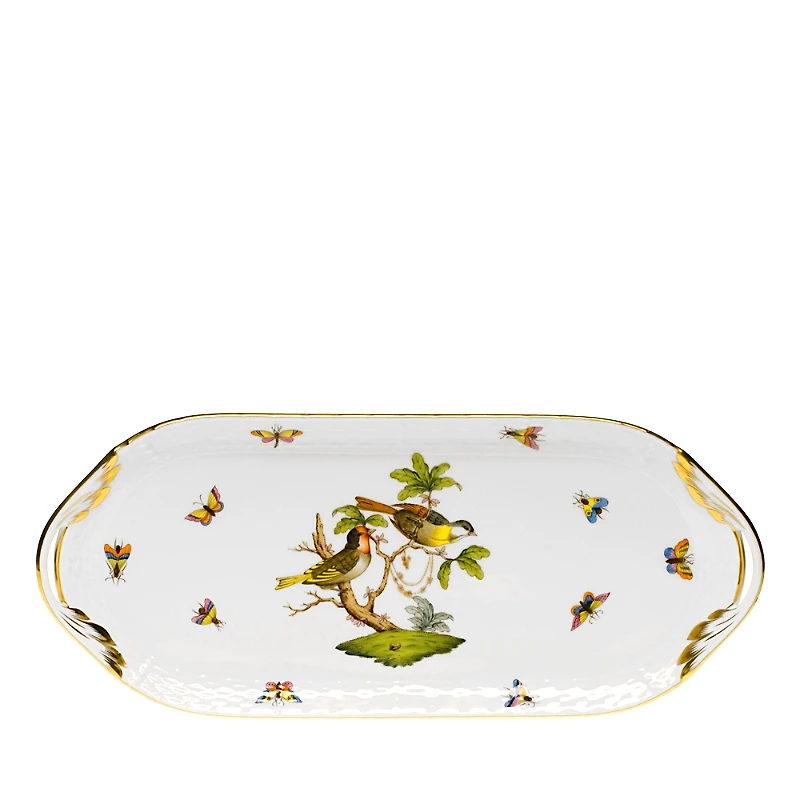 Herend Rothschild Bird Sandwich Tray