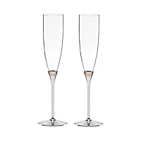 kate spade new york Rosy Glow Toasting Flute, Set of 2