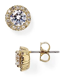 Nadri Sterling Pave Stud Earrings