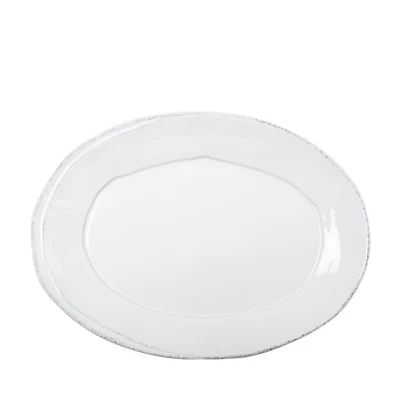 Lastra White Small Oval Platter
