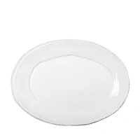 Vietri Lastra White Small Oval Platter