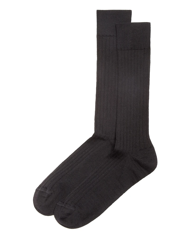 The Men's Store at Bloomingdale's Ribbed Dress Socks - Exclusive