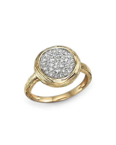 Diamond Circle Statement Ring
