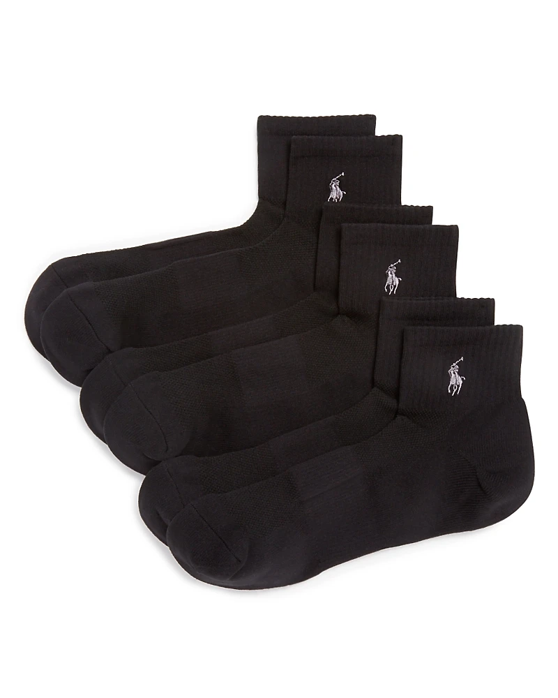 Polo Ralph Lauren Quarter Sport Socks, Pack of 3