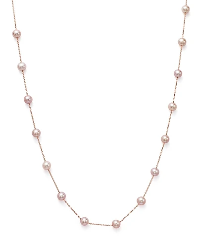 Cultured Pink Freshwater Pearl Necklace