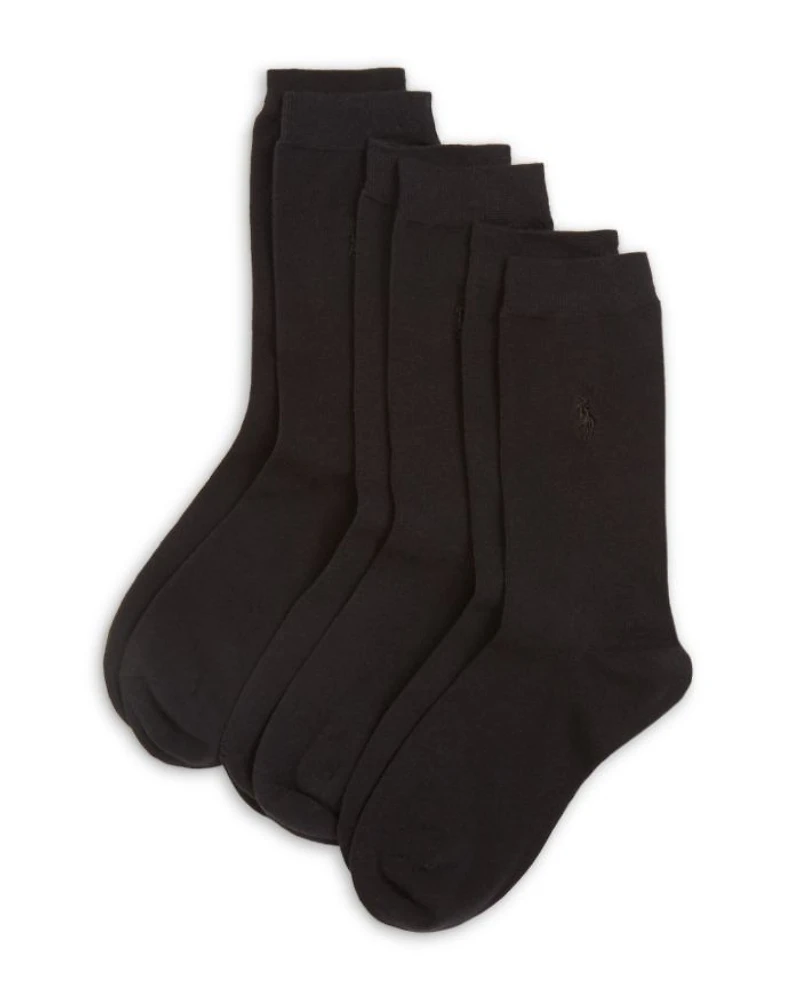 Classic Flat Knit Socks, Set of 3