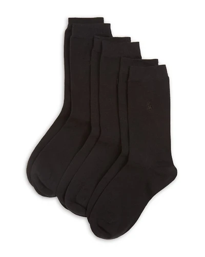 Classic Flat Knit Socks, Set of 3