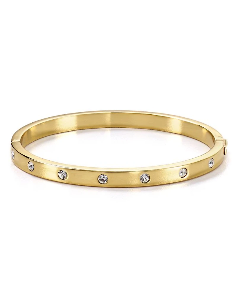 Stone Hinge Bangle
