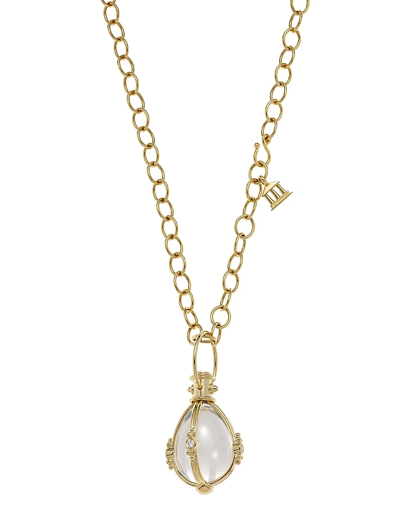Temple St. Clair Crystal And Diamond Pendant
