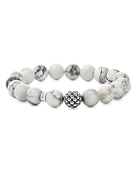 Lagos Sterling Silver Maya Ball Beaded Howlite Bracelet, 10mm