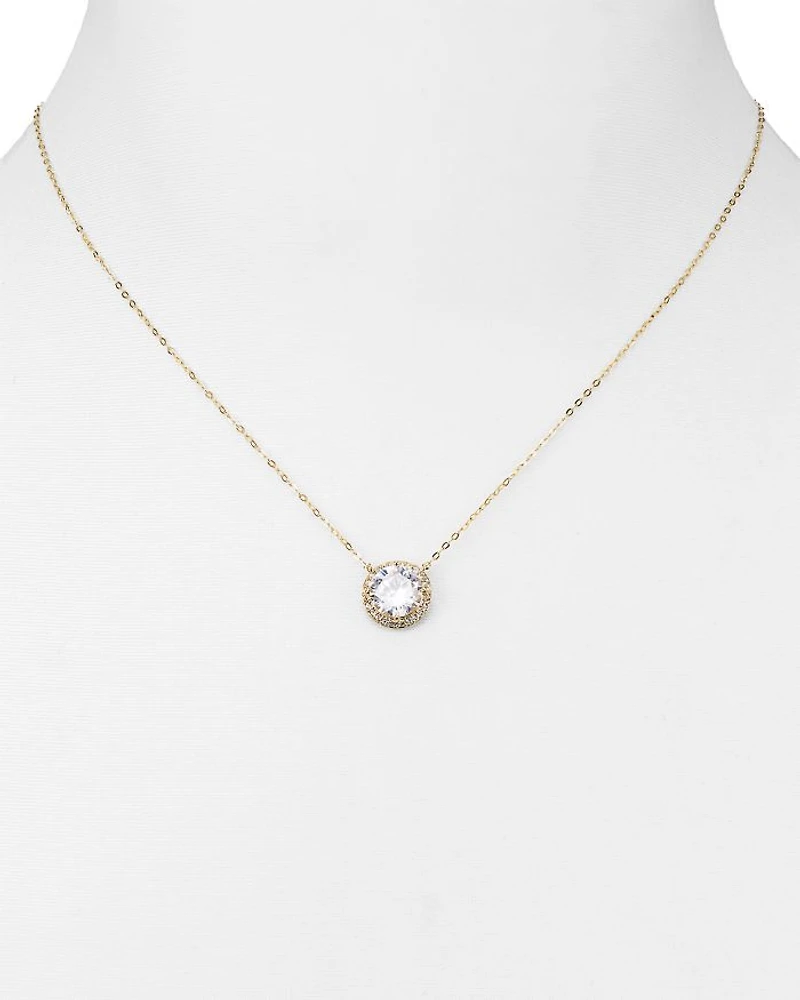 Circle Pendant Necklace, 16"