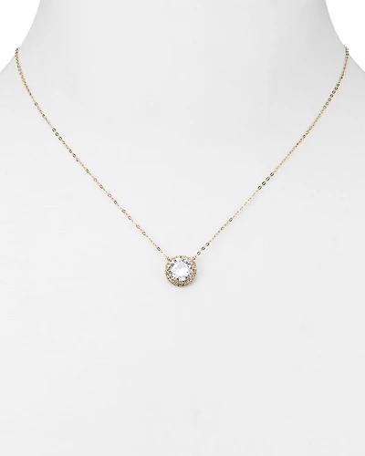 Circle Pendant Necklace, 16"