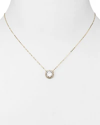 Circle Pendant Necklace, 16"
