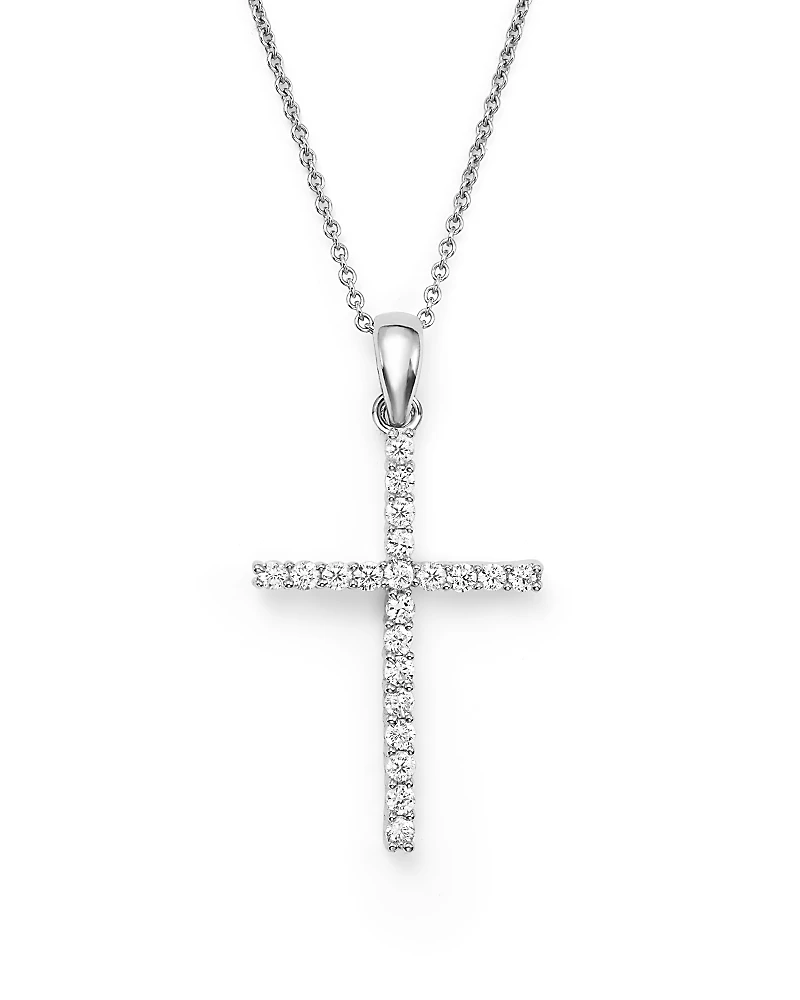 Diamond Cross Pendant Necklace