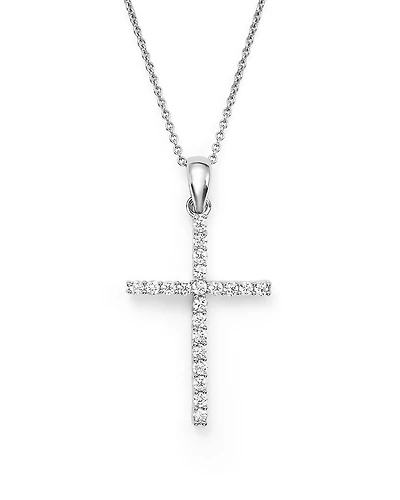 Diamond Cross Pendant Necklace