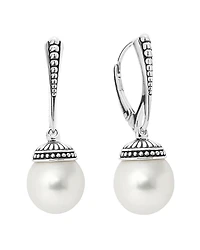 Lagos Sterling Silver Luna Freshwater Cultured Pearl Drop Earrings