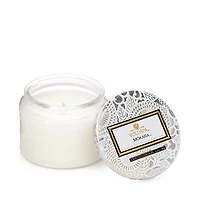 Voluspa Japonica Mokara Small Embossed Glass Candle 3.2 oz.